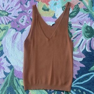 LIKE NEW DESIGNER IRIS & INK FELICITY KNIT SWEATER TANK TOP
